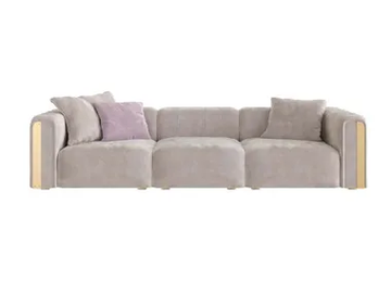 CLIZIA - 3 seater velvet sofa by Guerra Vanni - view 2